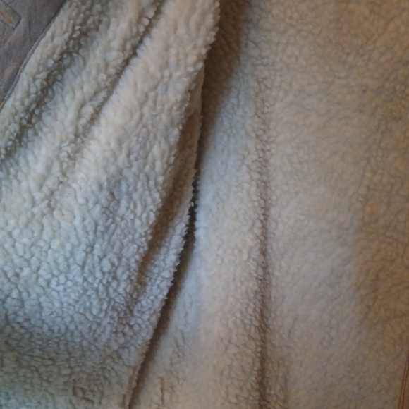 Women's Camo Leather Teddy Jacket with Hood - Picture 5 of 12